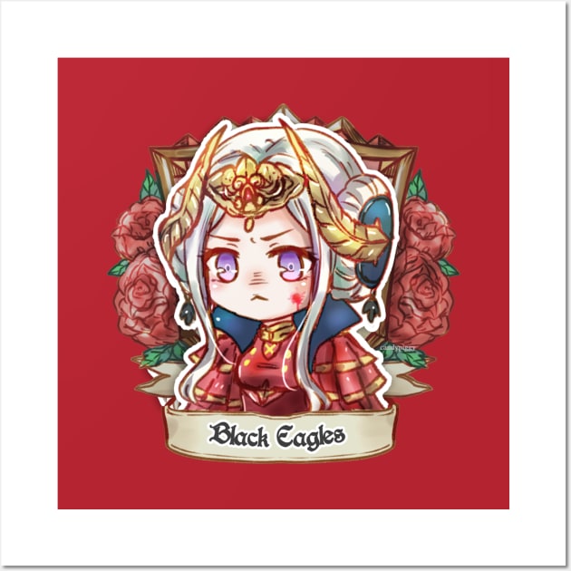 Edelgard of the Black Eagles! (Timeskip) Wall Art by candypiggy